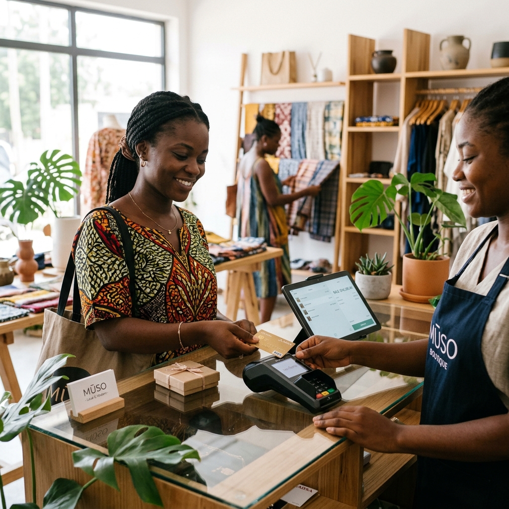 Client payant par carte bancaire en boutique